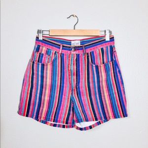 Vintage Striped Shorts